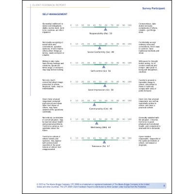 Individual Report: Client Feedback Report (CFR)